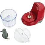 Brentwood Appliances MC-109R 1.5 Cup Mini Food Chopper and Slicer, Red thumbnail 6