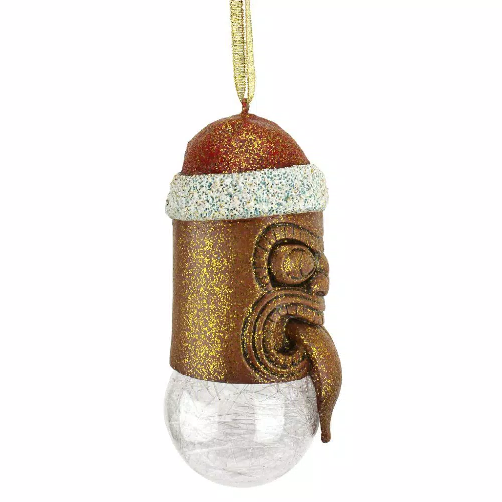 Design Toscano Lono Tiki South Seas Holiday Ornament, 4.5 in.