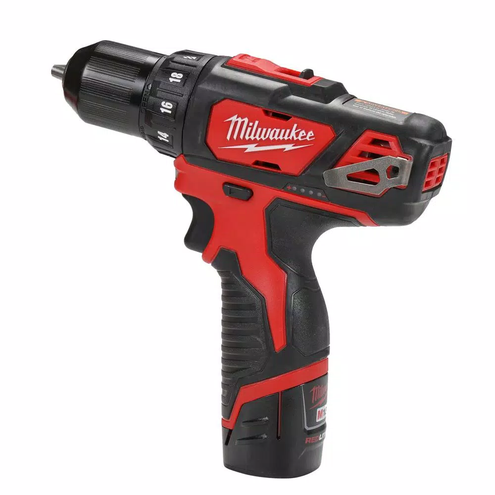 Milwaukee M12 12V Lithium-Ion Cordless 3-Tool Combo Kit with Free Right Angle Drill