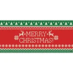 My Door Decor Ugly Christmas Sweater Garage Door Banner Mural, 7 ft. x 16 ft. thumbnail 1