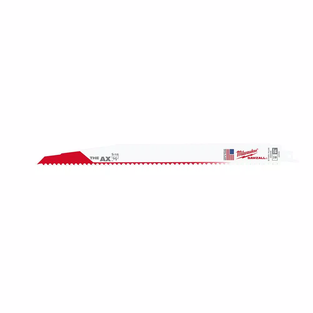 Milwaukee SAWZALL Reciprocating Saw Blade Set, 14-Piece with 9 in. AX Carbide Demo Blade