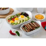 Corningware French White 2-Piece Ceramic Bakeware Set, Rectangle thumbnail 3