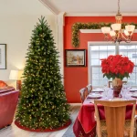 National Tree Company 7.5 ft. Feel Real Jersey Fraser Slim Fir Artificial Christmas Tree with 800 Clear Warm Lights thumbnail 2