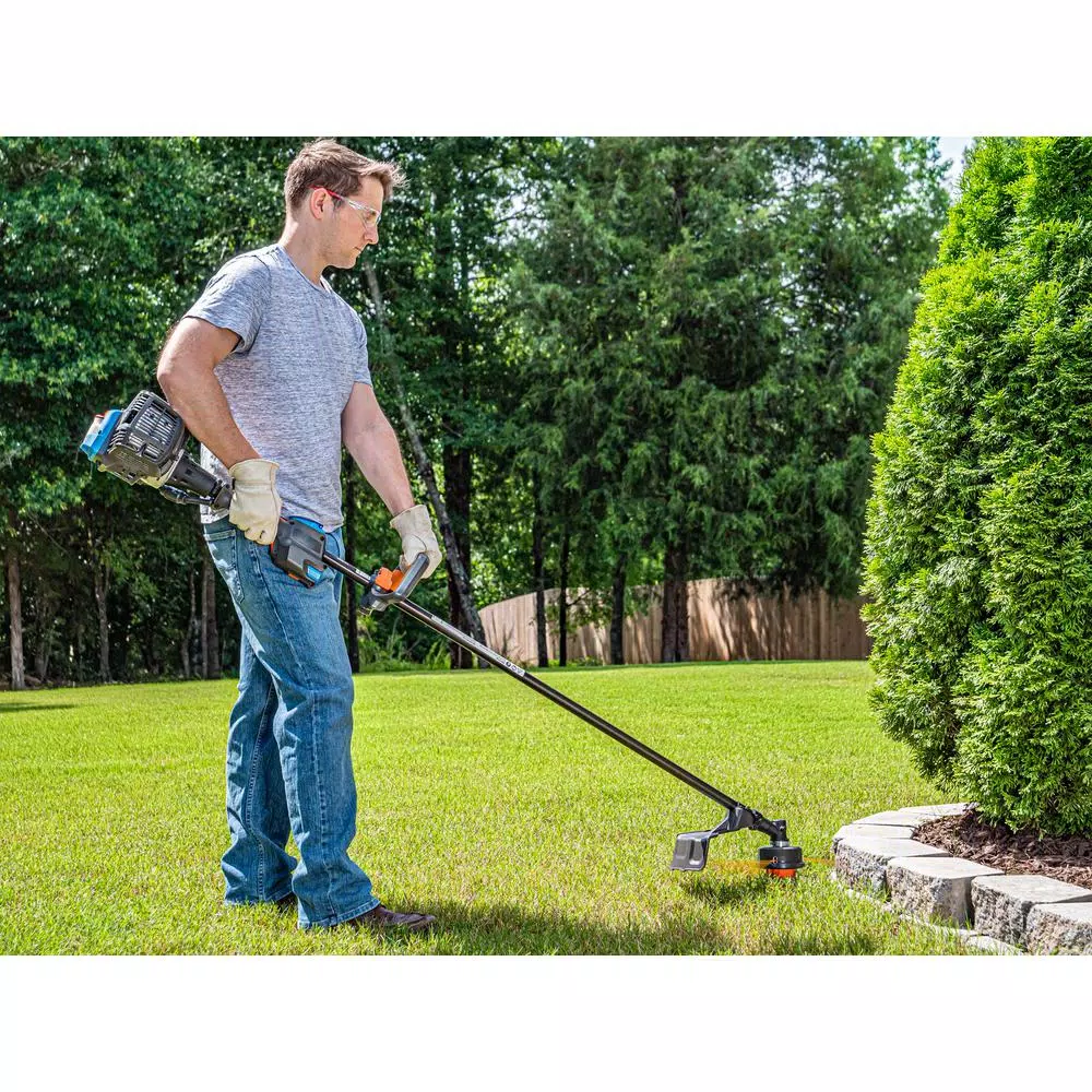 Lawnmaster NOPULL 26cc 2-Cycle Gas String Trimmer with Electric Push Button Start