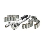 STANLEY 40-Piece Mechanics Socket Set with 72-Tooth Ratchet thumbnail 2