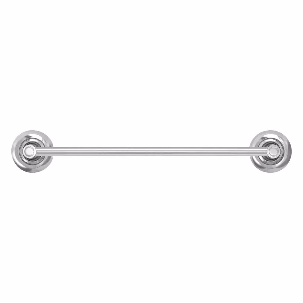 Glacier Bay Tennyson 3-Piece Chrome Bath Hardware Set with 18 in. Towel Bar, Towel Ring, and Toilet Paper Holder