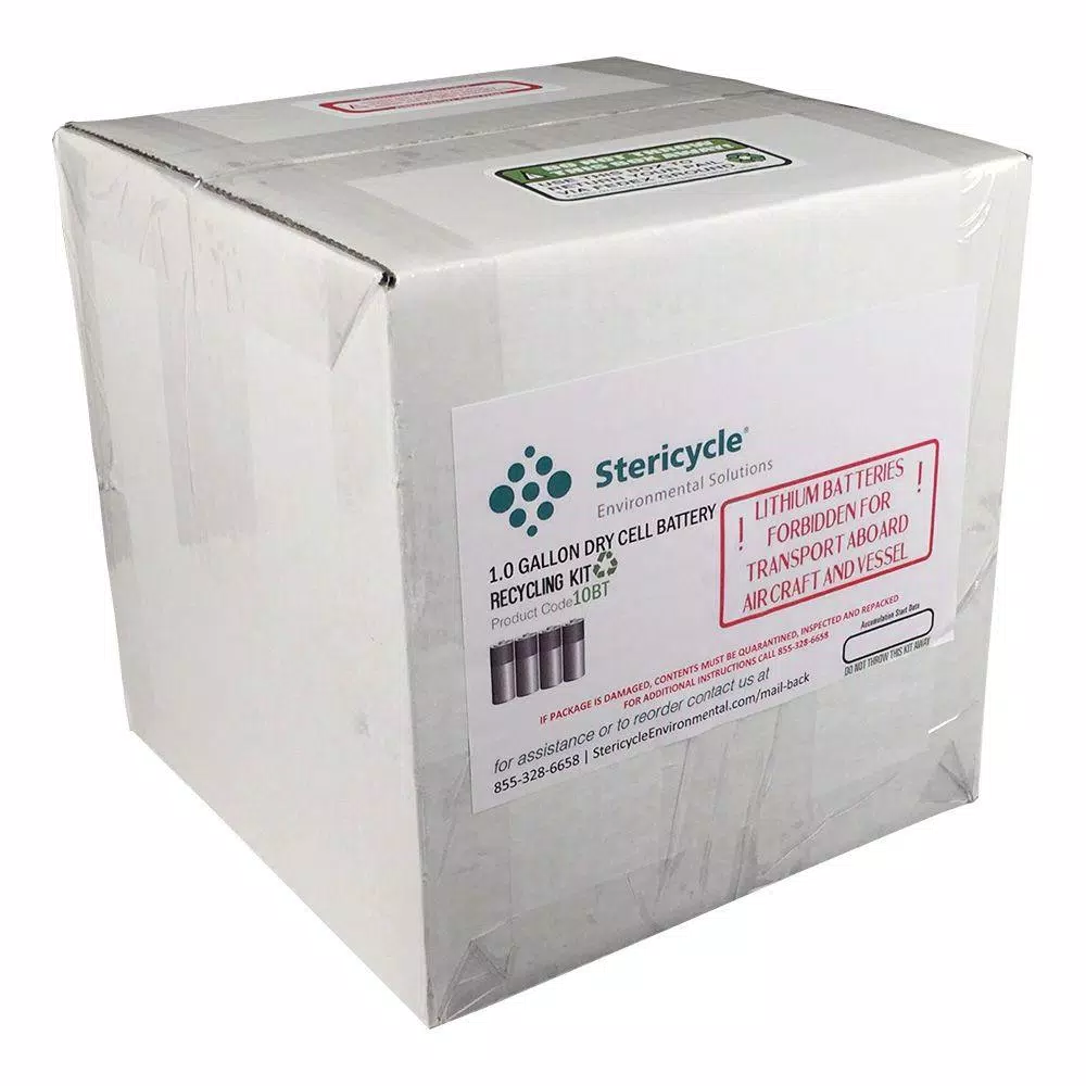 Unbranded 1 Gallon Dry Cell Battery Recycling Kit with Prepaid Return Shipping and Plastic Pail