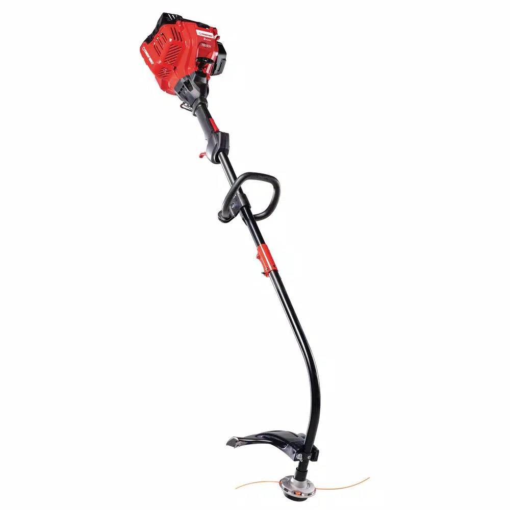 Troy-Bilt 25 cc Gas 2-Cycle Curved Shaft String Trimmer with Attachment Capability