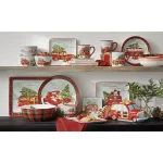 Certified International Home For Christmas Serving Bowl - Susan Winget Earthenware thumbnail 3