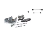 Husky 67-Piece Mechanics Tool Set with 2-Piece Metric Quad Drive Ratcheting Wrench Set thumbnail 1