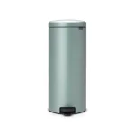 Brabantia 8 Gal. Metallic Mint Steel Step-On Trash Can thumbnail 1