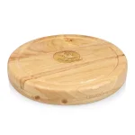 TOSCANA Florida State Seminoles Circo Rubberwood Cheese Board Set with 4 Stainless Steel Tools thumbnail 1