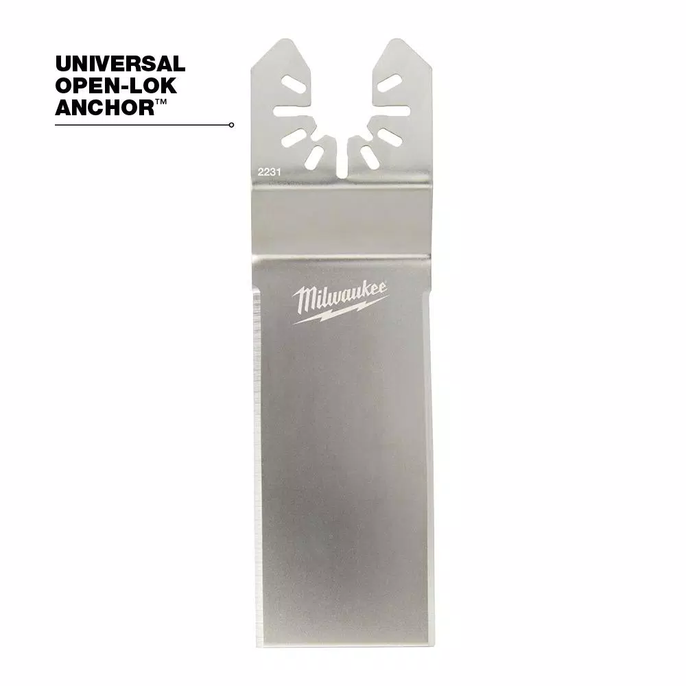 Milwaukee OPEN-LOK Wide Stainless Steel Sealant Cutting Oscillating Multi-Tool Blade, 5-Piece
