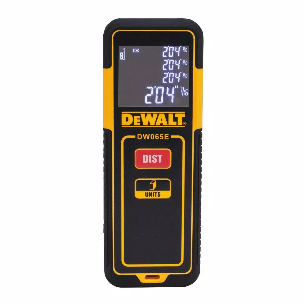 DEWALT DW088K Cross Line Laser Level Kit with Bonus 65 ft. Laser Distance Measurer