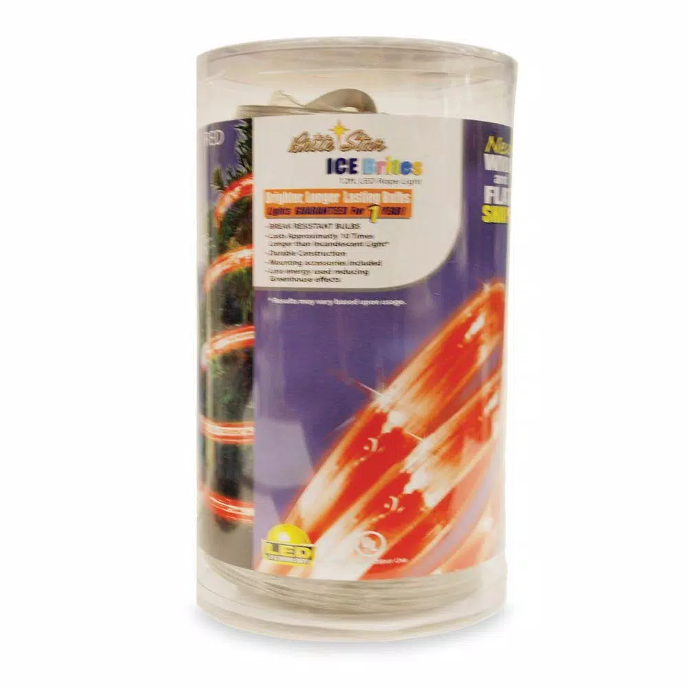 Brite Star 12 ft. Red LED Flat Rope Light, 50-Light Set (Pack of 2)