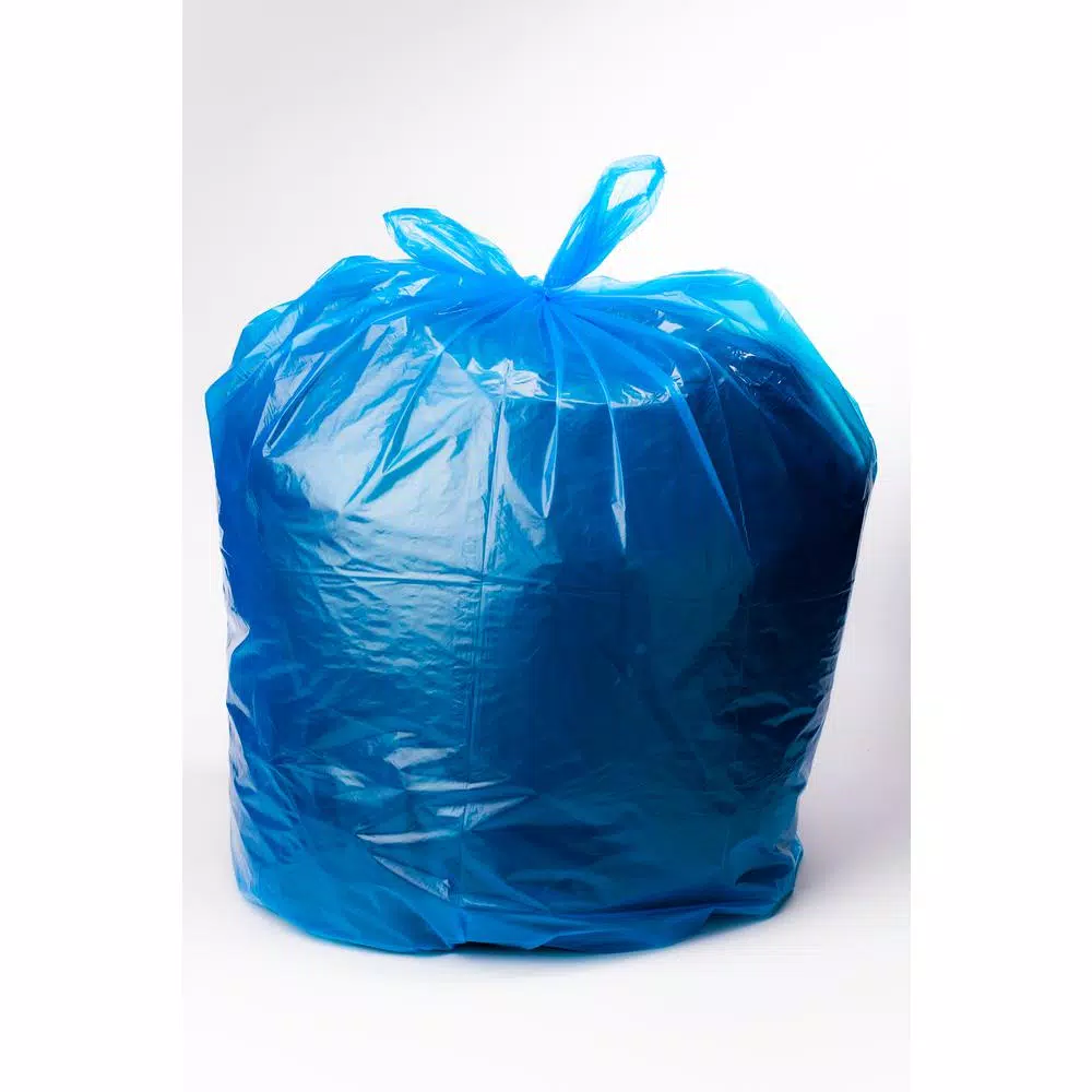 Unbranded HP-RBL 55-60 Gallon Blue Recycling Trash Bags, 0.95 Mil, 100 Count
