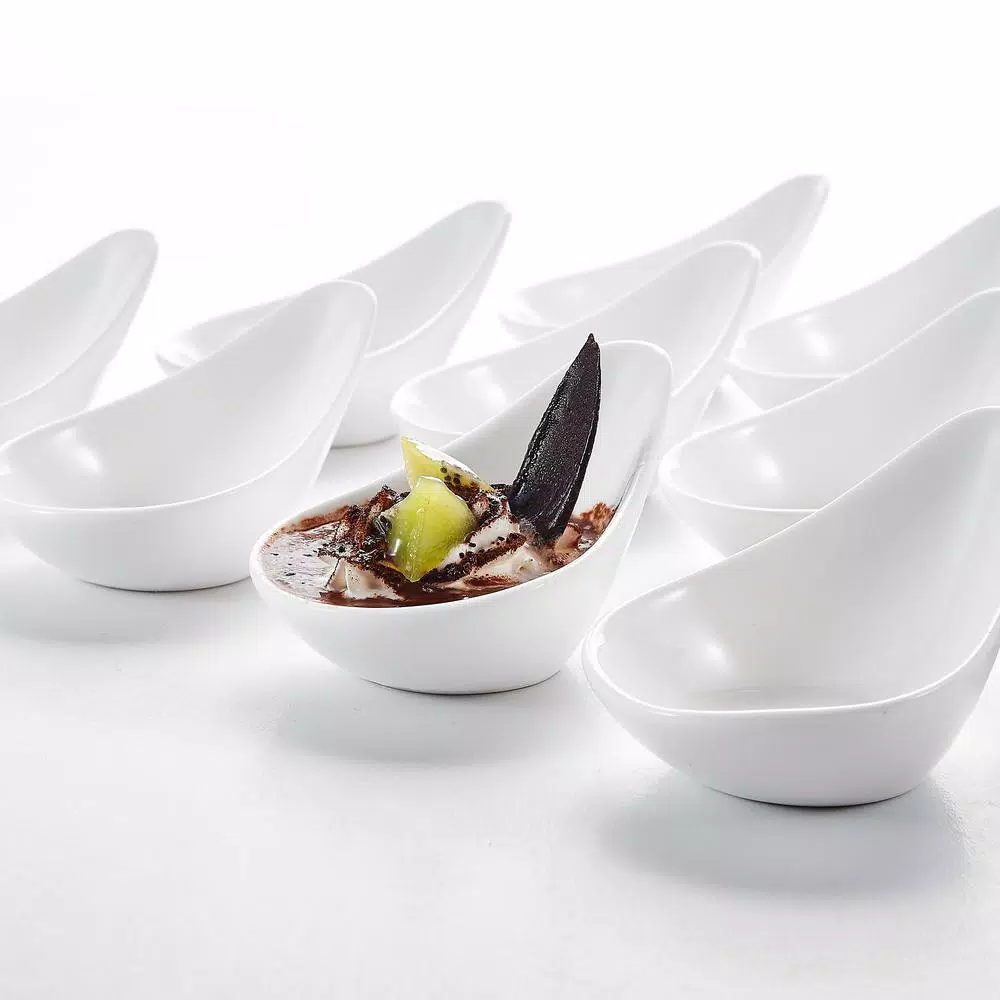 MALACASA 4.5 in. White Ceramic Ramekins Set of 12 - Porcelain Souffle and Creme Brulee Dishes