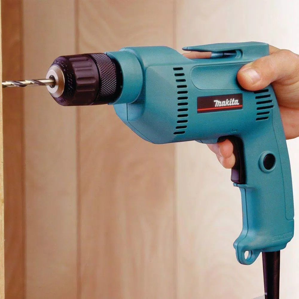 Makita 6408K 3/8 in. Corded Variable Speed Drill with Keyless Chuck and Hard Case