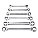 GEARWRENCH Metric Double Box-End Ratcheting Wrench Set, 6-Piece thumbnail 1