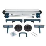 POWERTEC MT4004 Aluminum Miter Saw Stand with Wheels and Adjustable Feed Rollers thumbnail 2