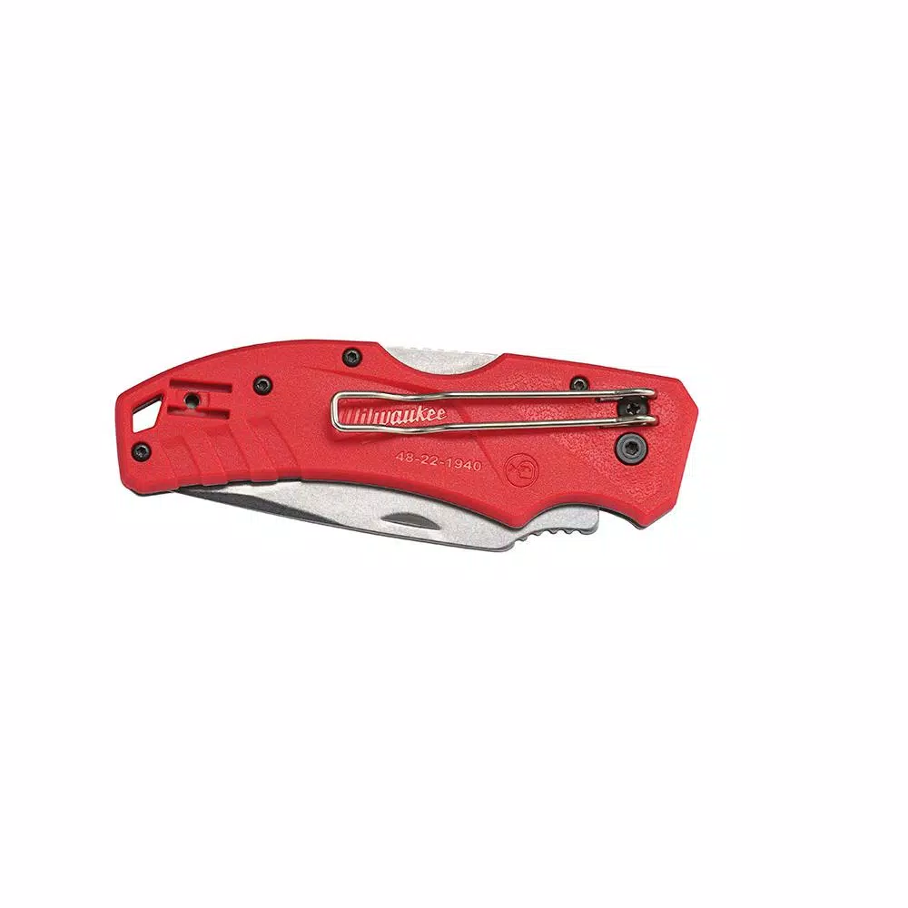 Milwaukee 3 in. Lockback Pocket Knife with Stainless Steel Blade