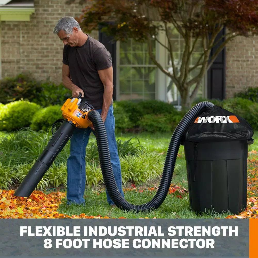 Worx LEAFPRO Universal Leaf Collection System - High Capacity Blower/Vac Attachment