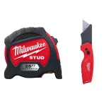 Milwaukee 25 ft. STUD Magnetic Tape Measure & FASTBACK Compact Folding Utility Knife Combo Set thumbnail 1