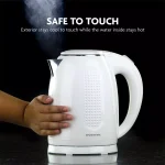 Ovente 1.7L Electric Kettle, White Stainless Steel BPA-Free Water Boiler with Auto Shut-Off thumbnail 3