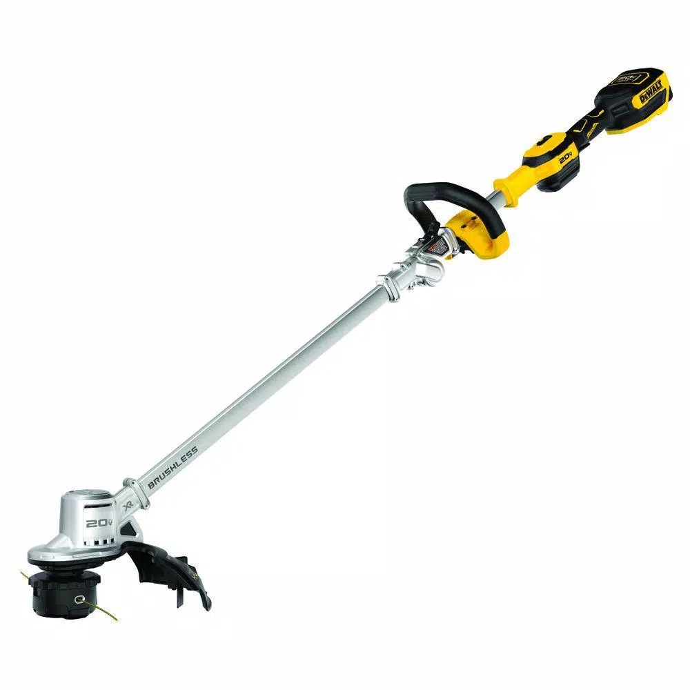 DEWALT 20V MAX Cordless Brushless String Trimmer Kit with 5 Ah Battery, Charger, and 225 ft. Replacement Line