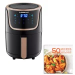 GoWISE USA 2 Qt. Mini Digital Air Fryer with Touchscreen, Black/Copper thumbnail 1