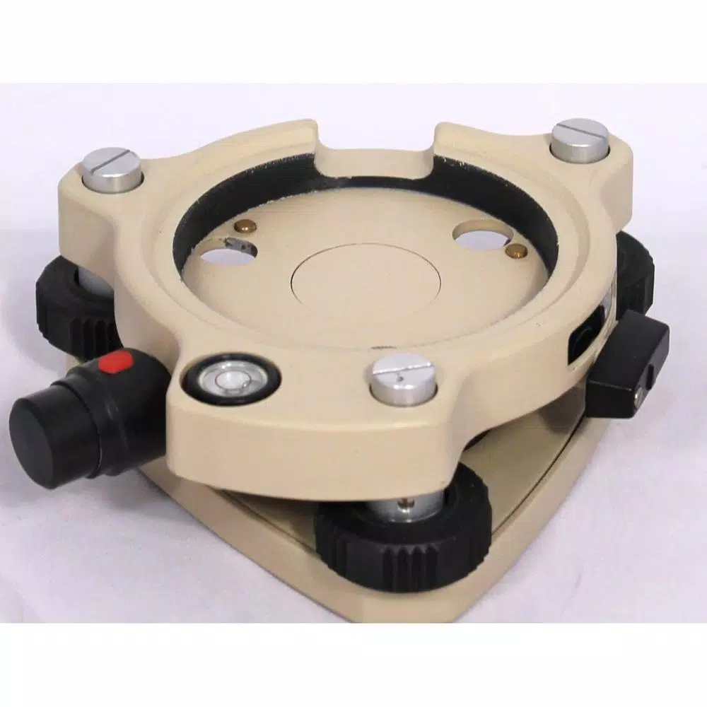 AdirPro Beige Tribrach with Laser Plummet and 3-Prong Forced Centering