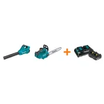 Makita 18V X2 LXT 36V Cordless Blower and 16 in. Top Handle Chainsaw Combo Kit with (2) 5.0 Ah Batteries & Charger thumbnail 1