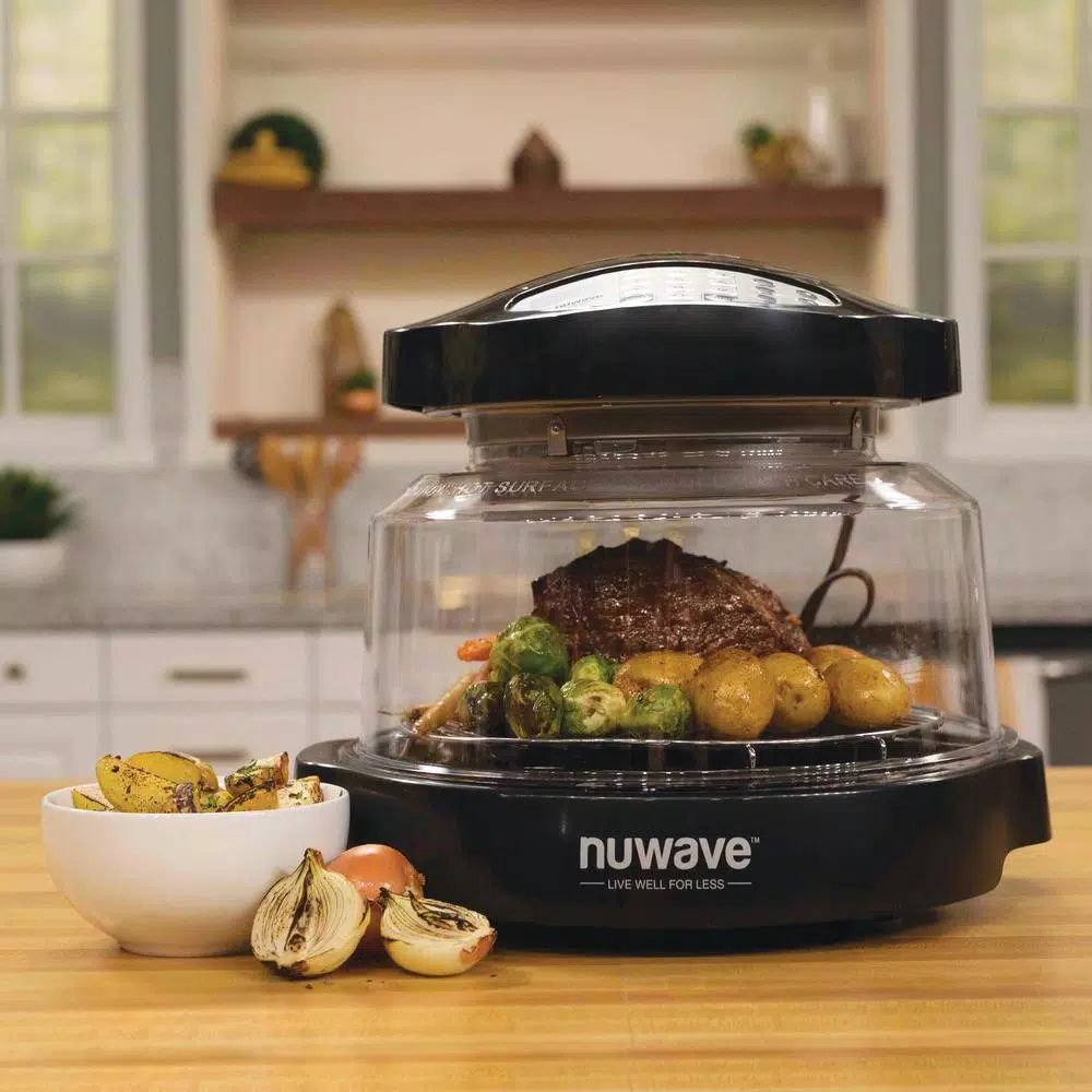 NuWave Oven Pro 1500W Black Countertop Oven with Triple Combo Cooking Power