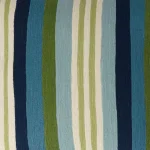 The Company Store Embroidered Blue Stripe 18x18 Decorative Throw Pillow Cover thumbnail 2