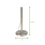 Mind Reader Stainless Steel Free Standing Paper Towel Holder - Heavy Base Silver thumbnail 6