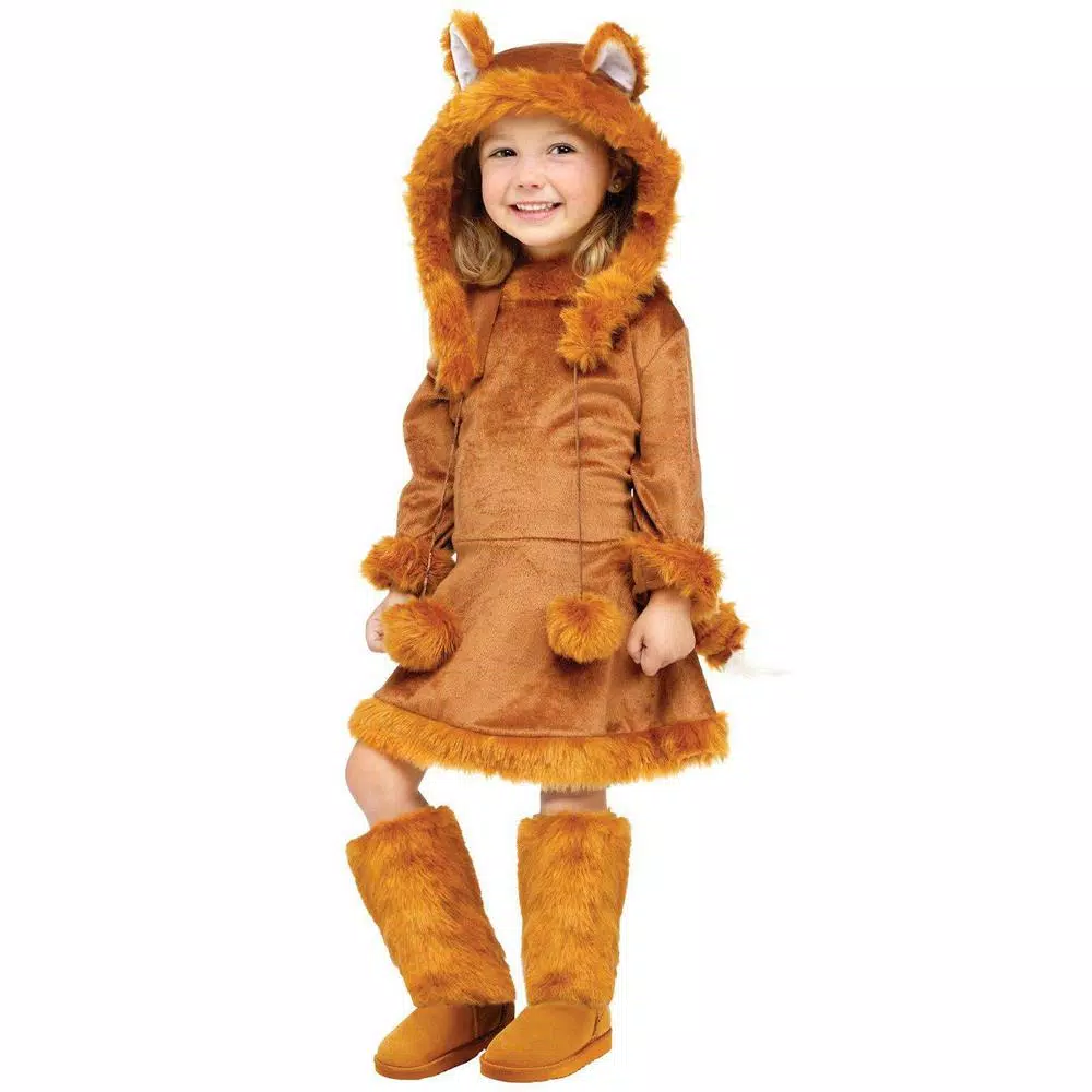 Unbranded Large Girls Sweet Fox Halloween Costume - Animal Theme