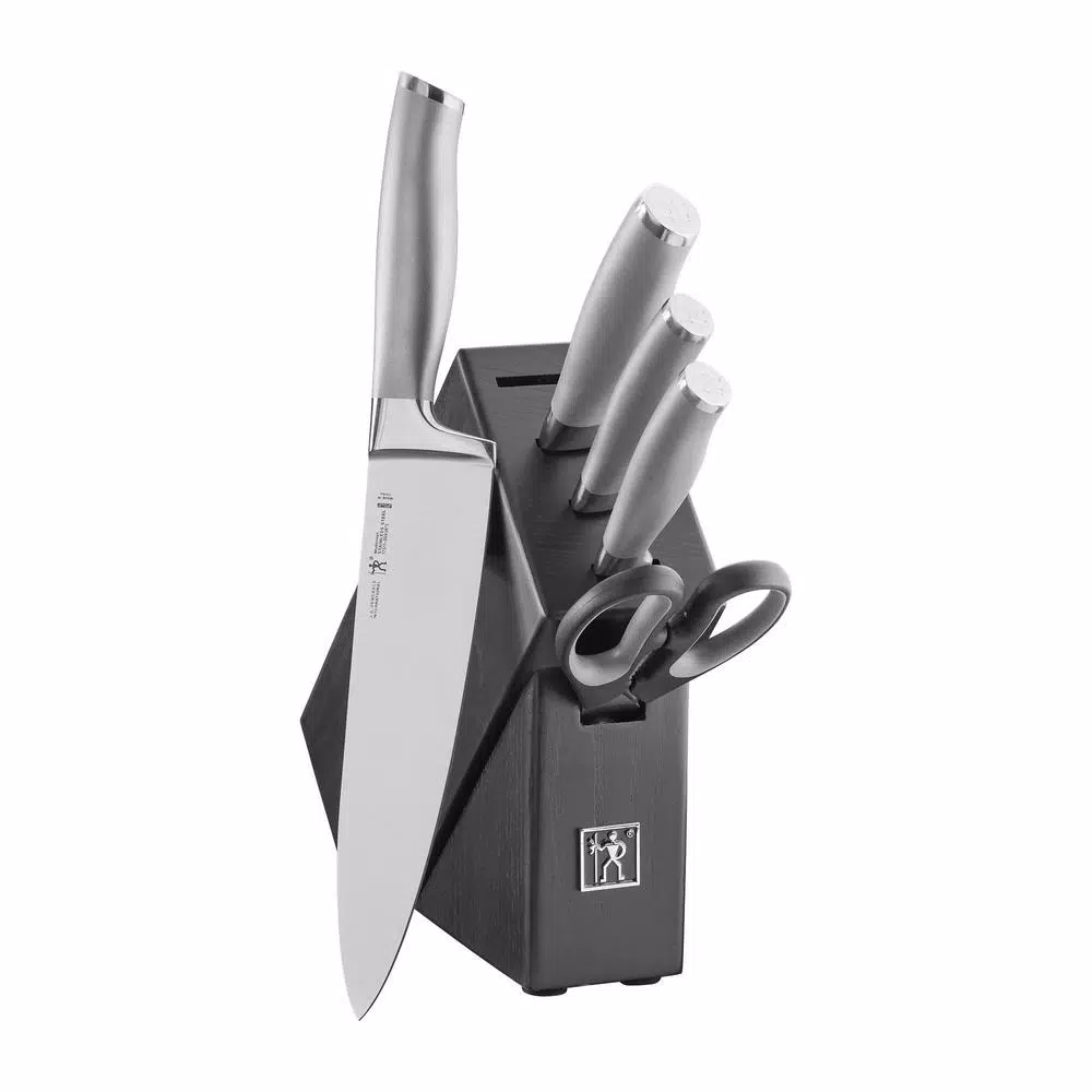 Henckels International Modernist 6-Piece German Stainless Steel Knife Block Set