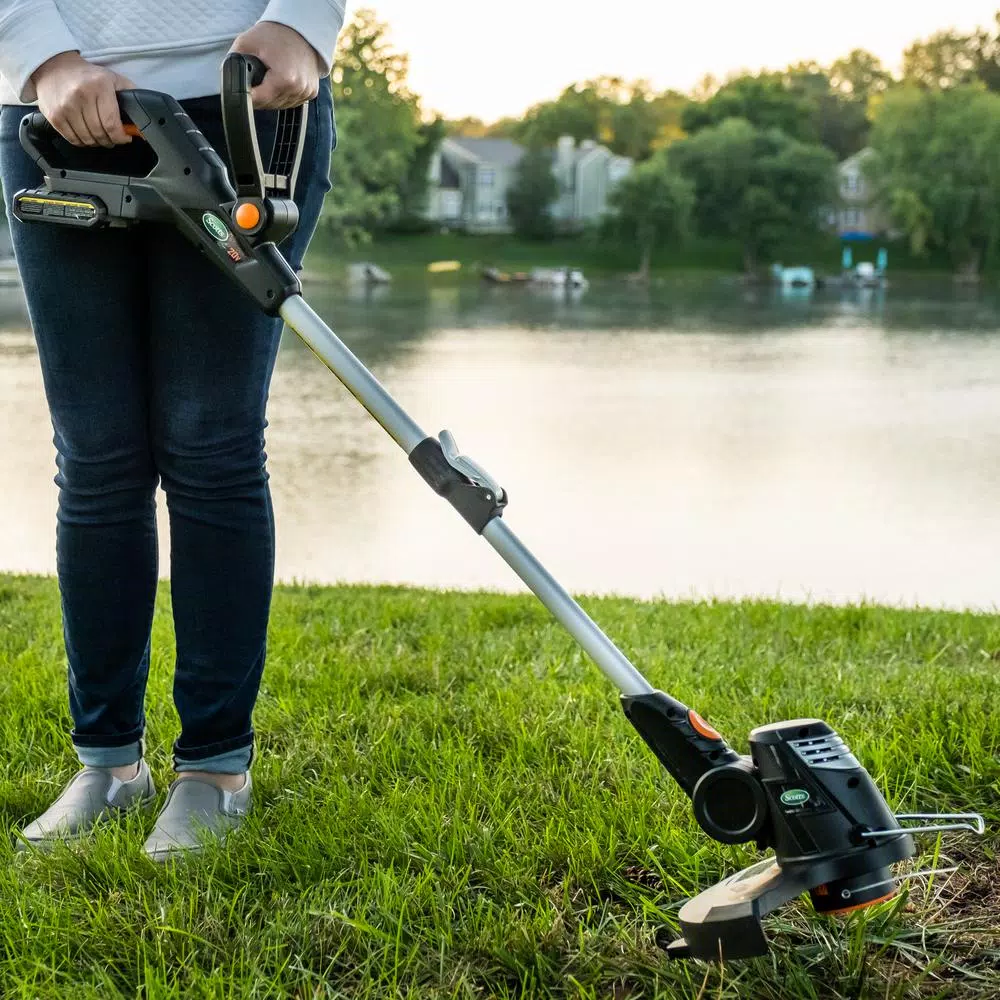 Scotts 20V Cordless String Trimmer with 2.0 Ah Lithium-Ion Battery and Charger, 12 in. Cutting Width