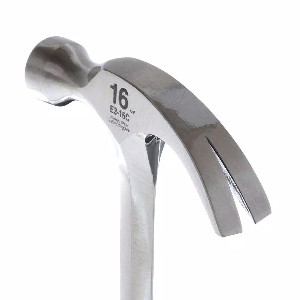 Estwing 16 oz. Curved Claw Rip Hammer, 1-Piece Forged Steel with Shock Reduction Grip