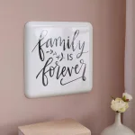 Danya B. Family is Forever Metal Wall Art - Farmhouse Decorative Quote Sign thumbnail 1