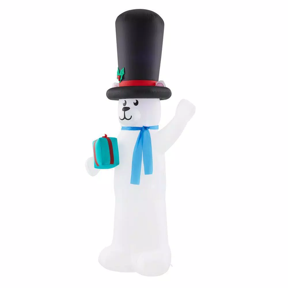 Home Accents Holiday 9 ft Giant LED Polar Bear Airblown Inflatable Christmas Decoration