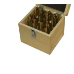 JET 20-Piece TiN Coated Double End Mill Set, Square End Type thumbnail 2
