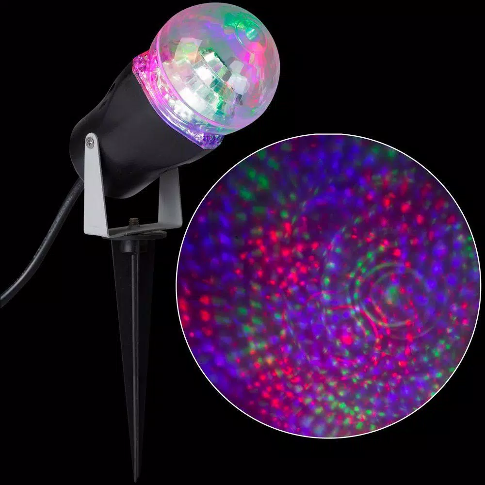 LightShow Colorful Swirls LED Outdoor Holiday Light Projection Projector