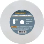 POWERTEC 8 in. White Aluminum Oxide 60 Grit Grinding Wheel, 5/8 in. Arbor thumbnail 1