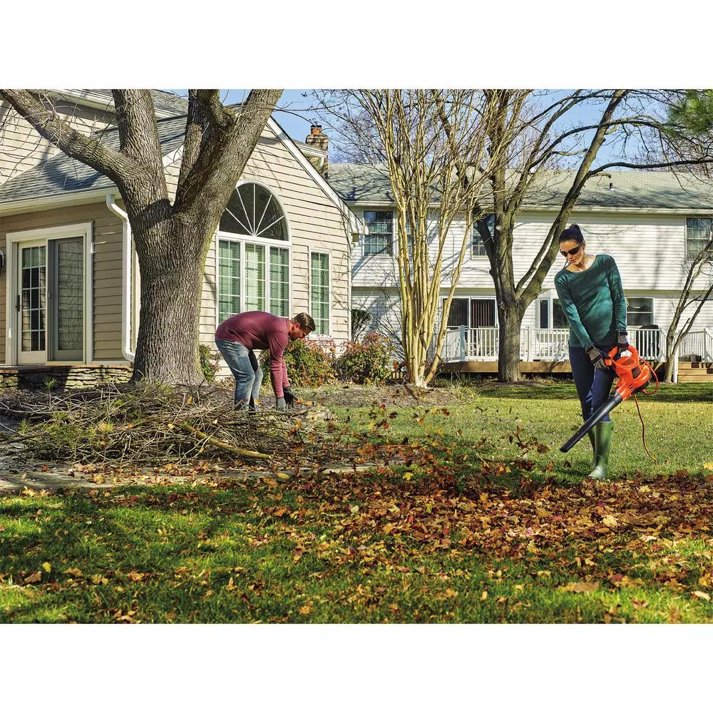 BLACK+DECKER VACPACK 3-in-1 Corded Electric Backpack Leaf Blower, Vacuum, and Mulcher - 250 MPH, 400 CFM, 12 Amp