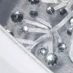 National Tree Company 42 in. Snowflake Design Christmas Tree Skirt with Embroidered Motifs thumbnail 4