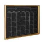 DesignOvation Calter Magnetic Chalkboard Monthly Calendar Memo Board - Modern Framed Wall Organizer thumbnail 1