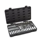 GearWrench 76-Piece 1/4 in. and 3/8 in. Drive 12-Point SAE/Metric Mechanics Tool Set thumbnail 2