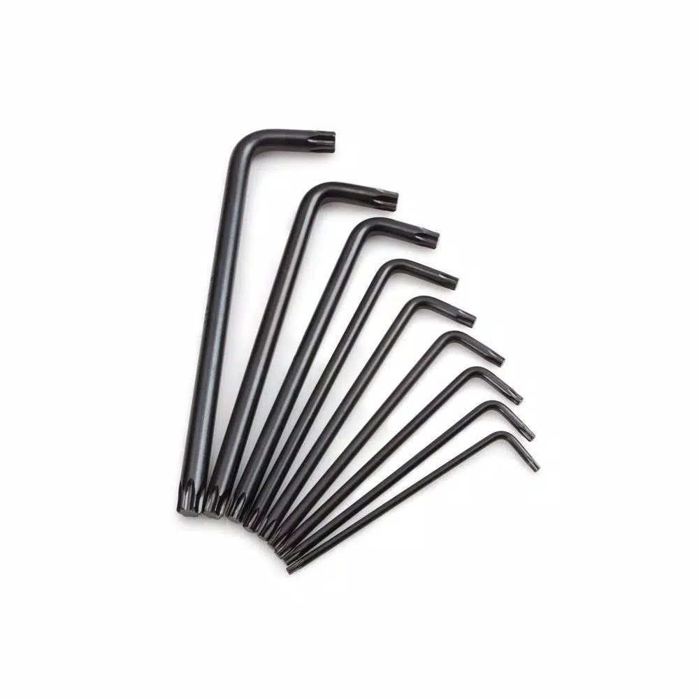 TEKTON 9-Piece Star Key Set, T10-T50 Torx L-Shaped Wrench Set