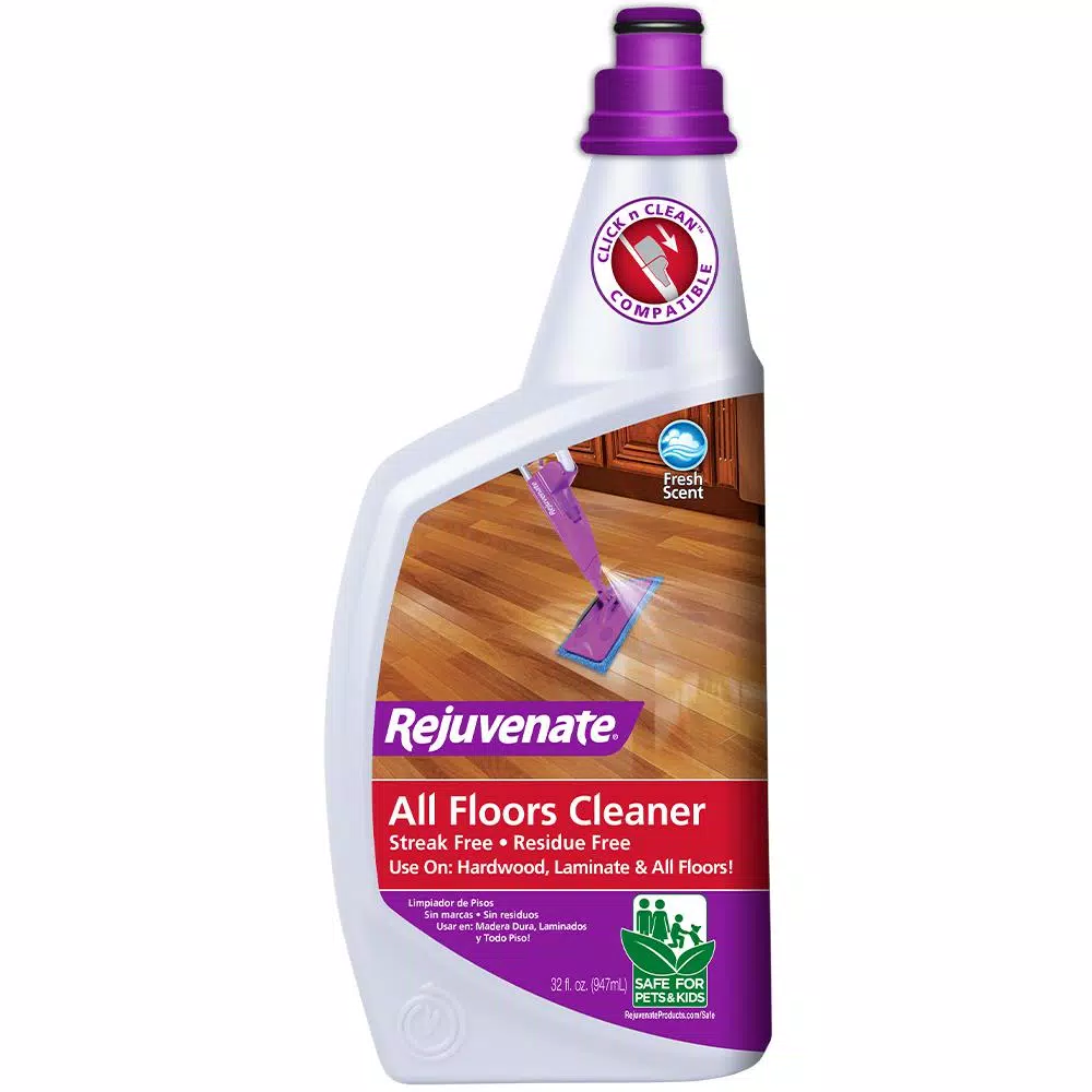 Rejuvenate 32 oz. Floor Cleaner - Non-Toxic Ready-to-Use Spray for Hardwood, Laminate, and Tile